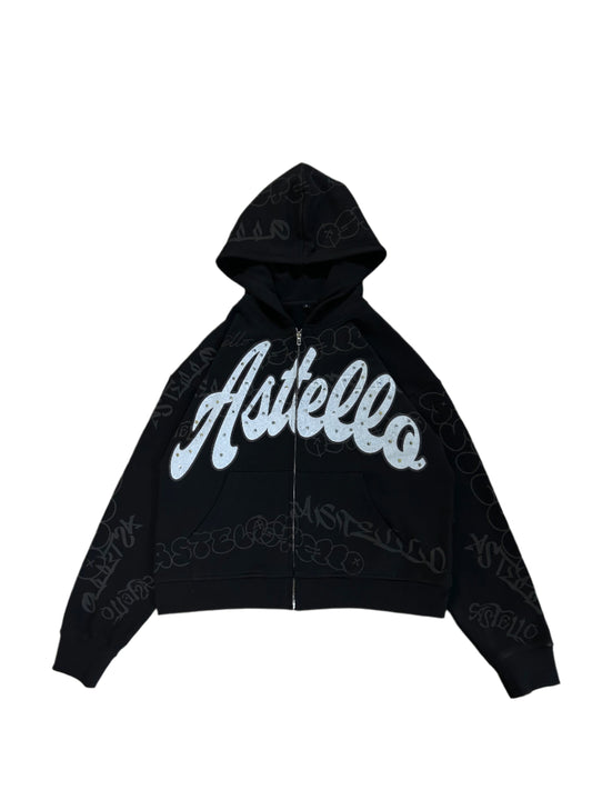 "GRAFFITI" Zip up hoodie